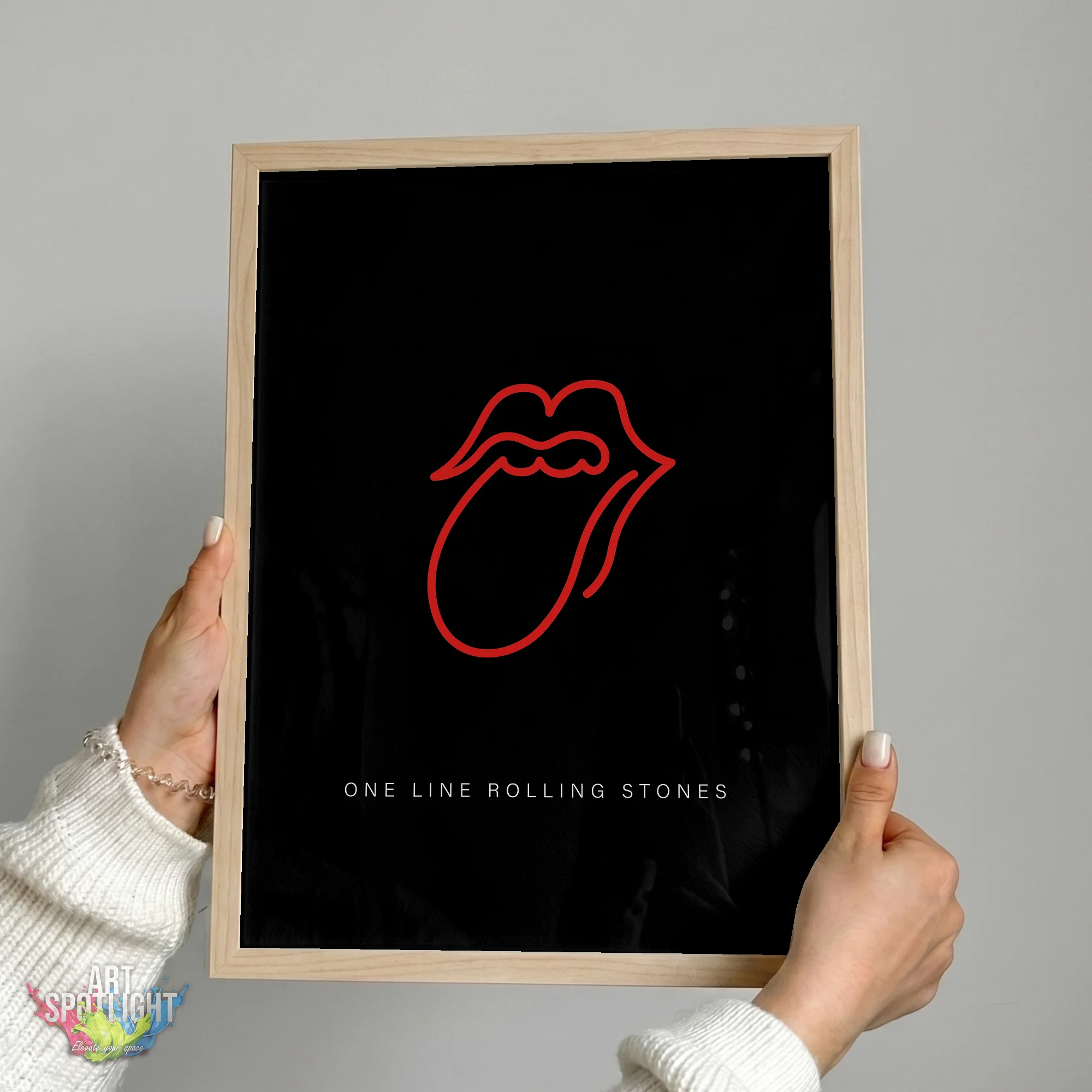 ROLLING STONES ONE LINE LOGO
