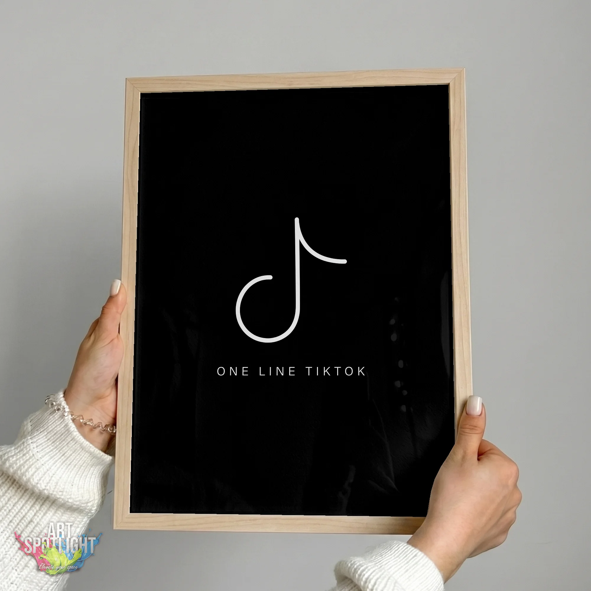TIKTOK ONE LINE LOGO