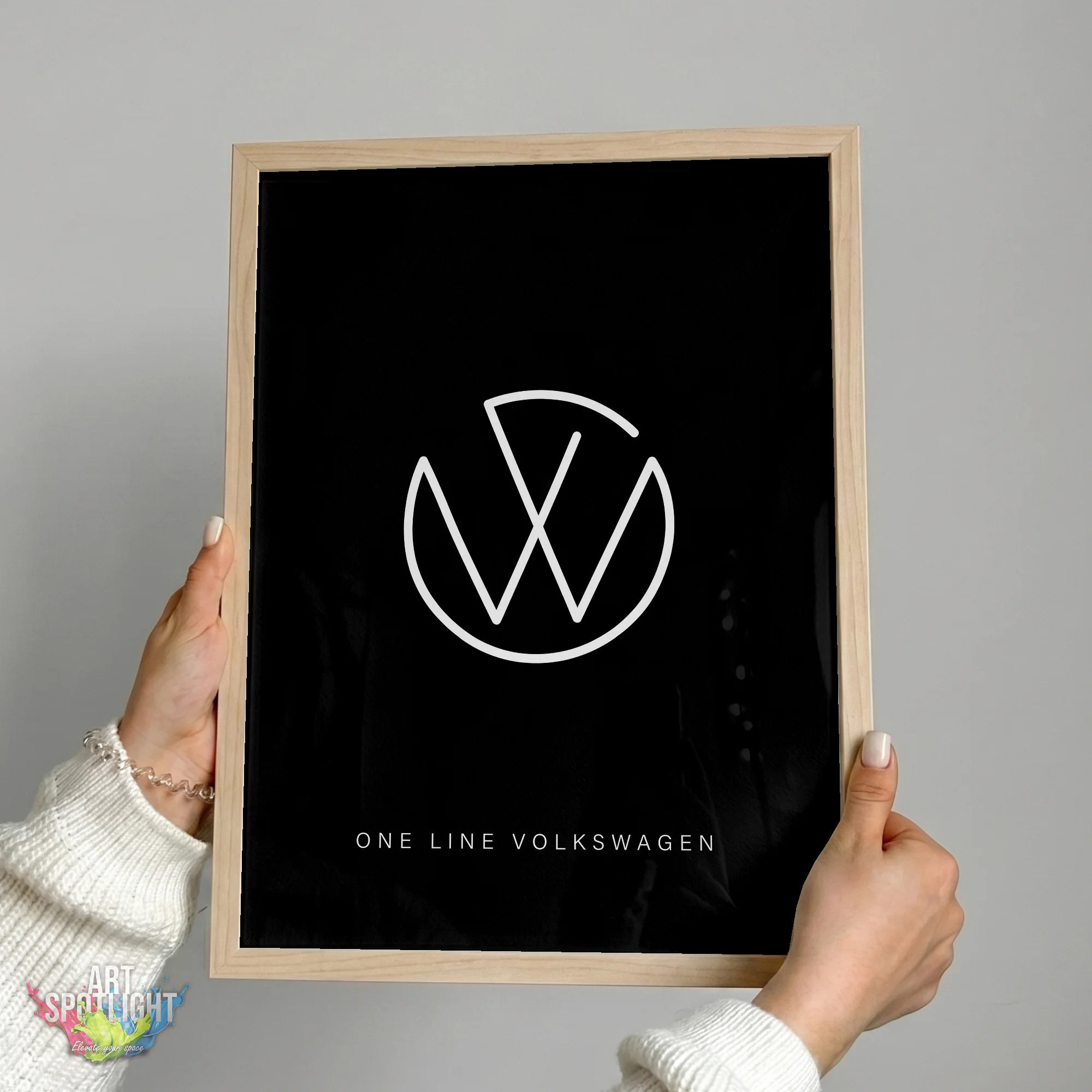 VOLKSWAGEN ONE LINE LOGO