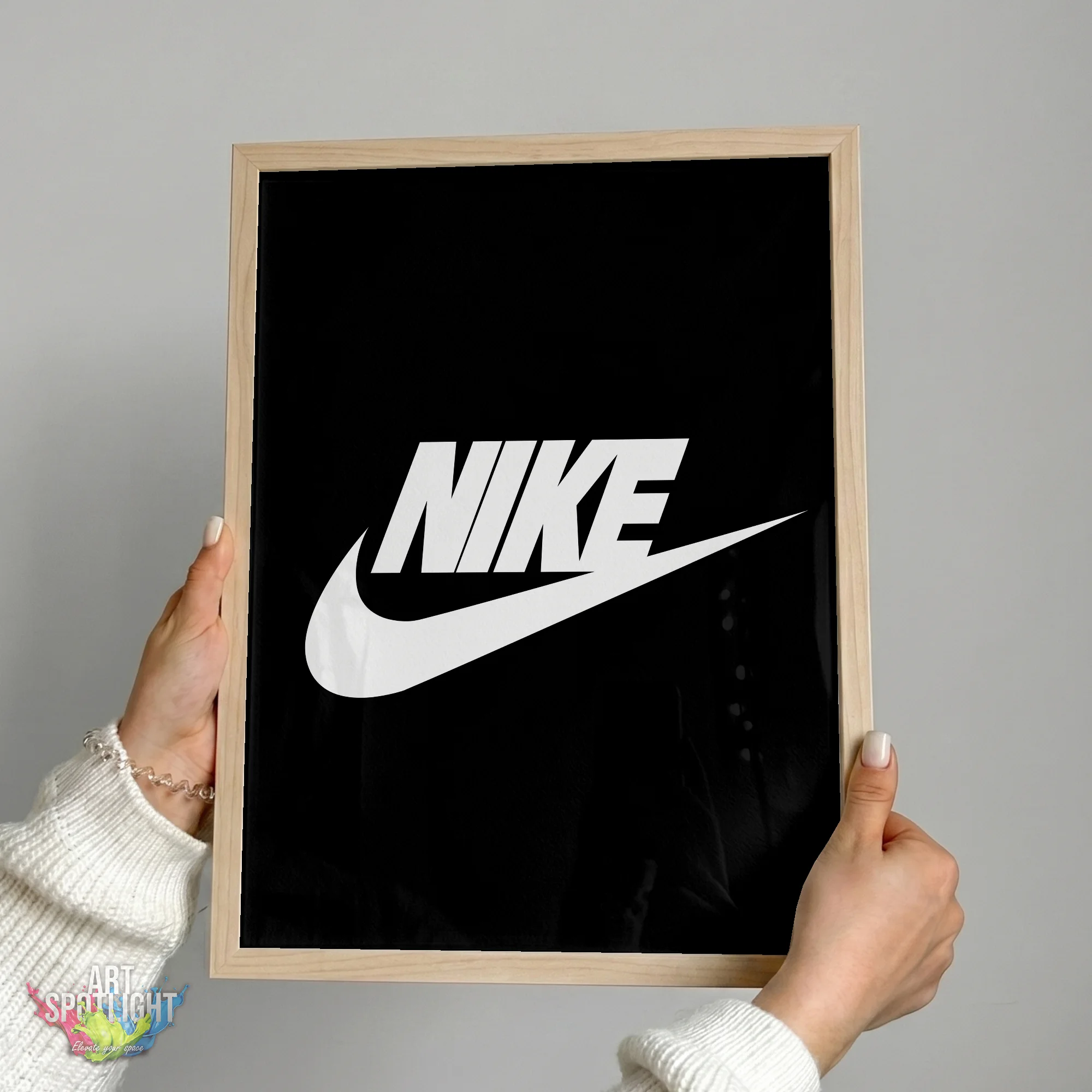 NIKE WHITE SWOOSH