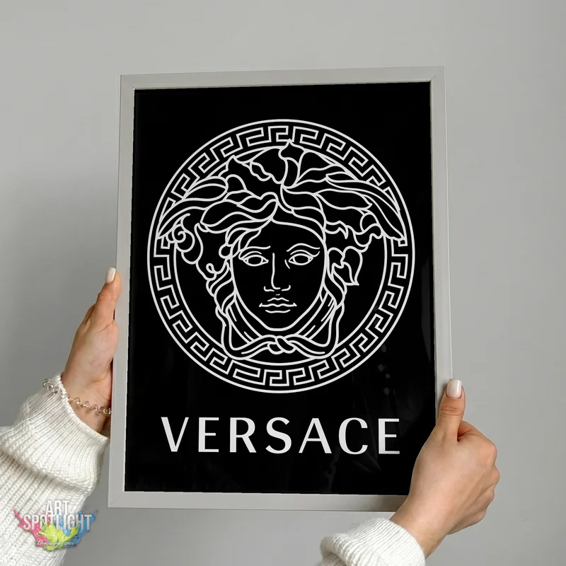 VERSACE MEDUSA WHITE LOGO