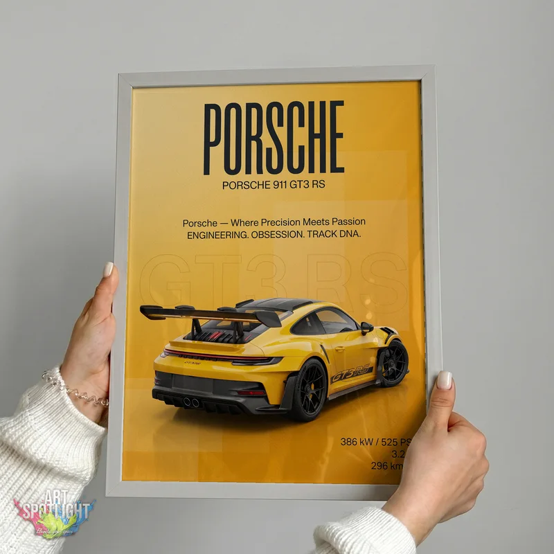 YELLOW PORSCHE 911 GT3 RS