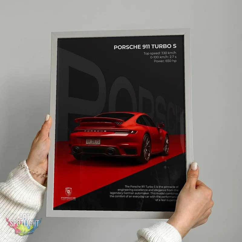 RED PORSCHE 911 TURBO S