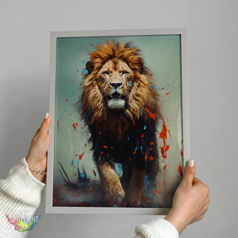 LION STRIDING FORWARD