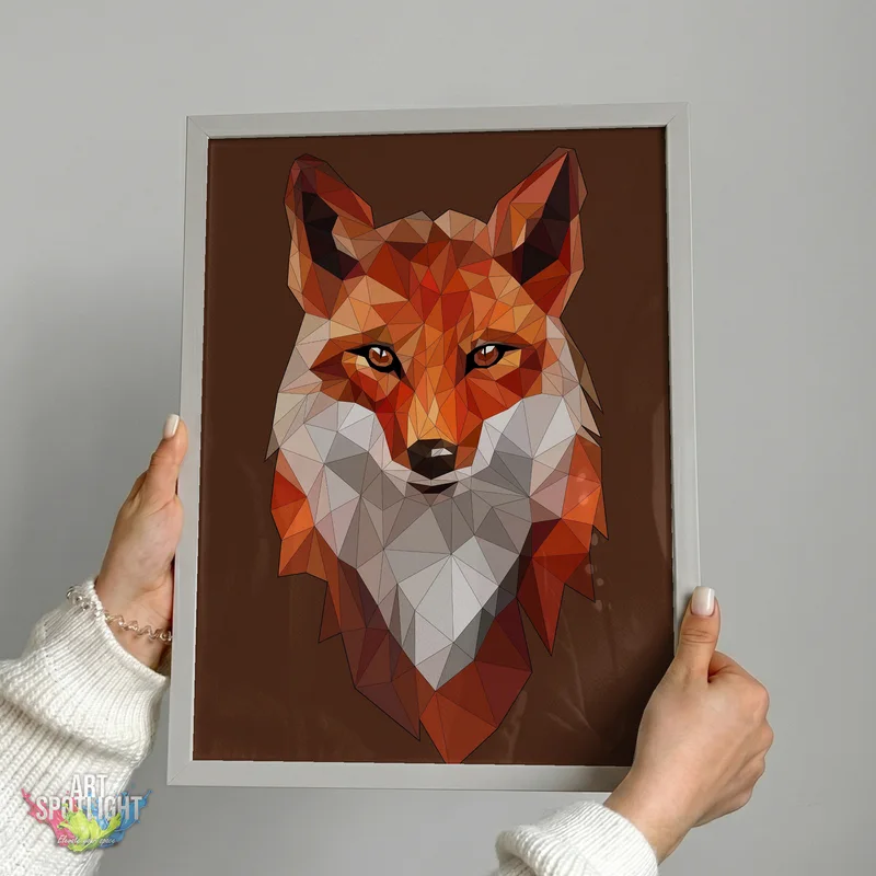 GEOMETRIC RED FOX