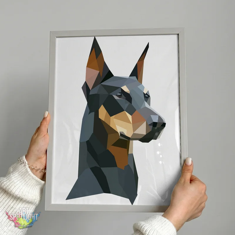 GEOMETRIC DOBERMAN