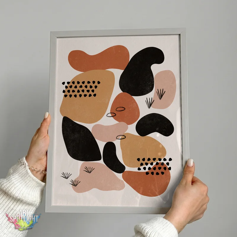 EARTH TONE ORGANIC SHAPES
