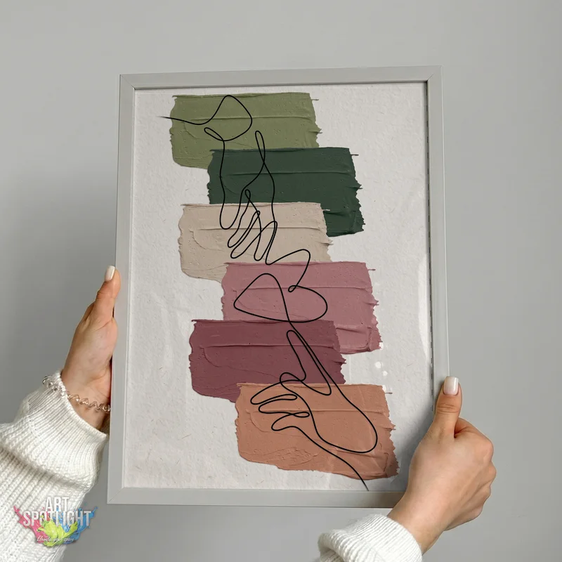 FLOWING LINES IN EARTH TONES