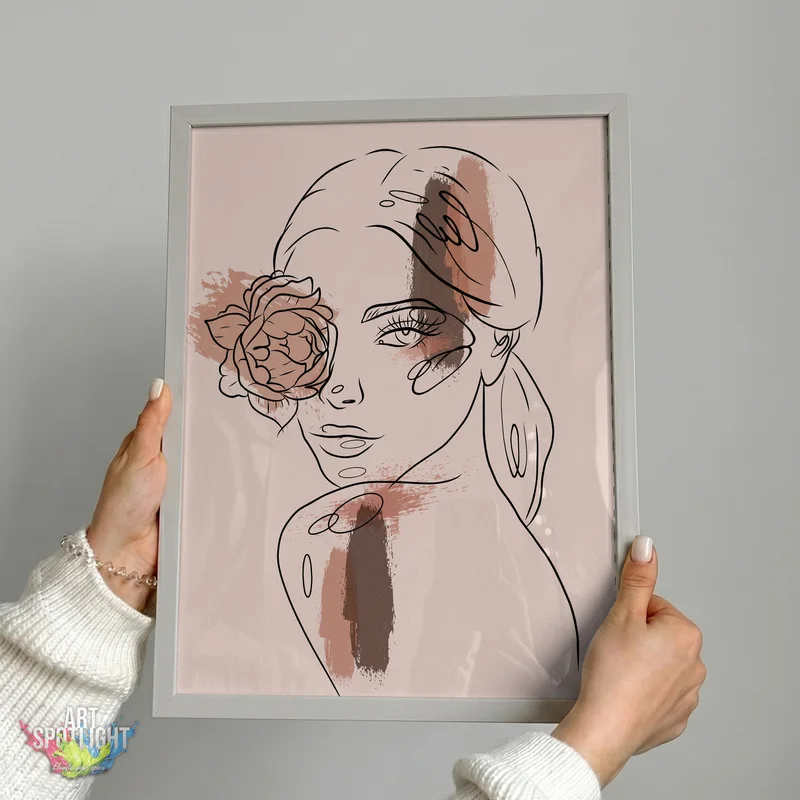 WOMAN WITH FLOWER