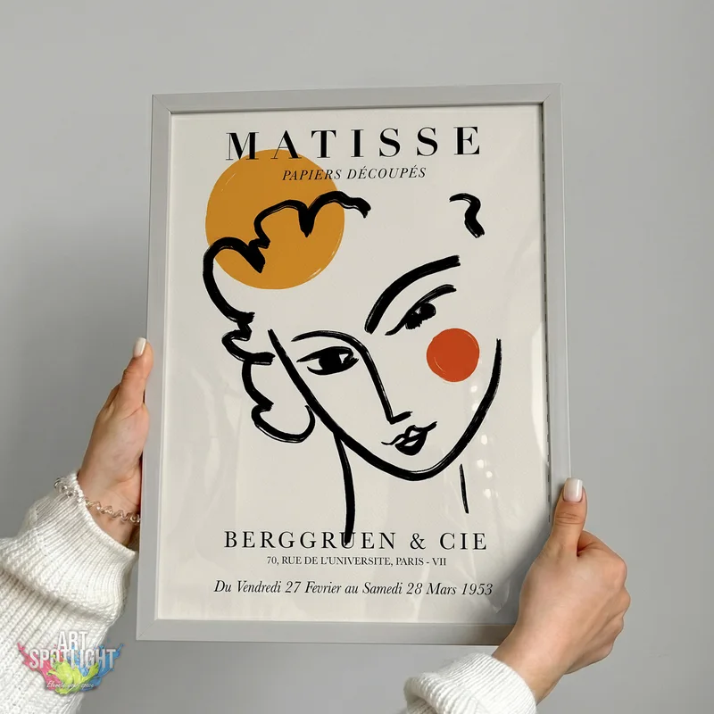 WOMAN WITH ORANGE CHEEK