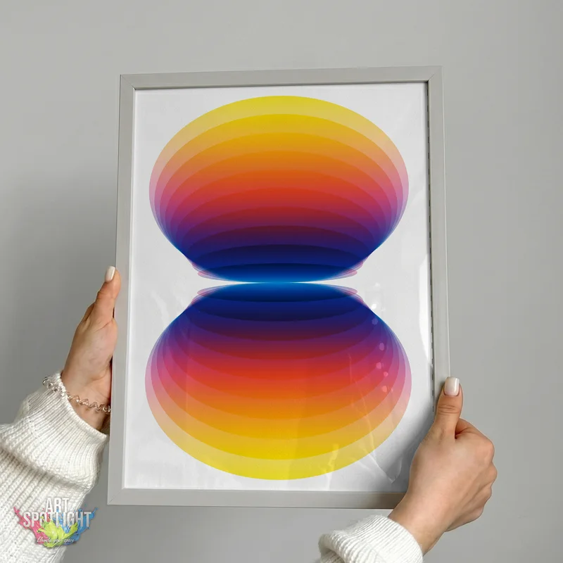 MIRRORED RAINBOW ELLIPSES