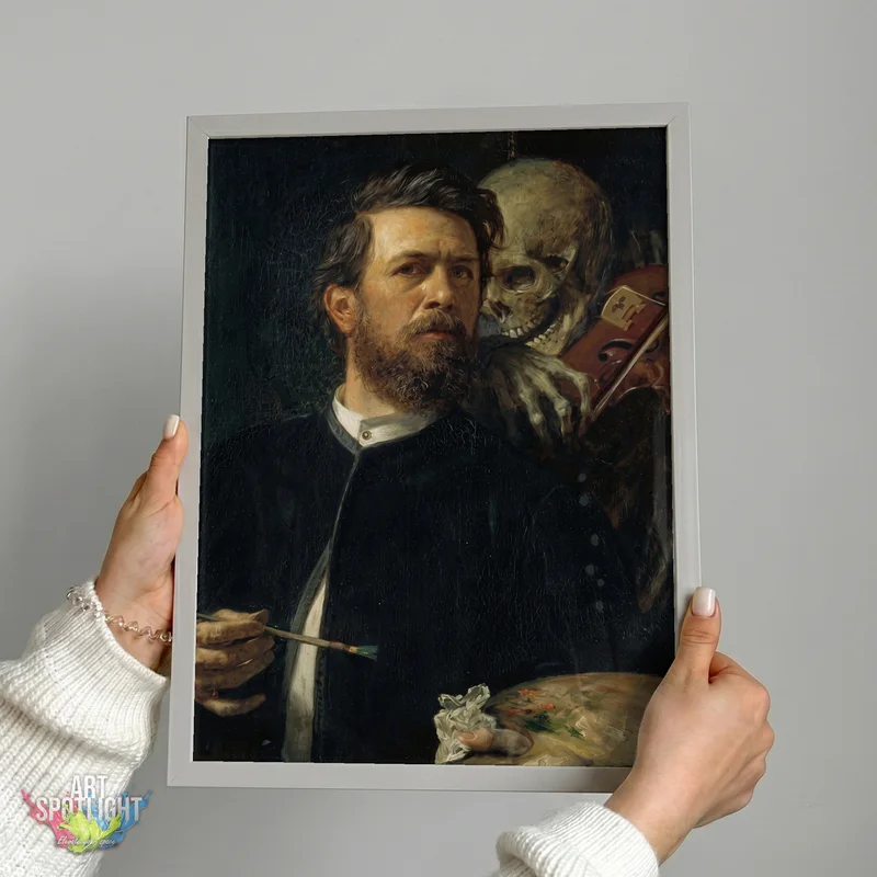 SELF-PORTRAIT WITH DEATH PLAYING THE FIDDLE — ARNOLD BÖCKLIN