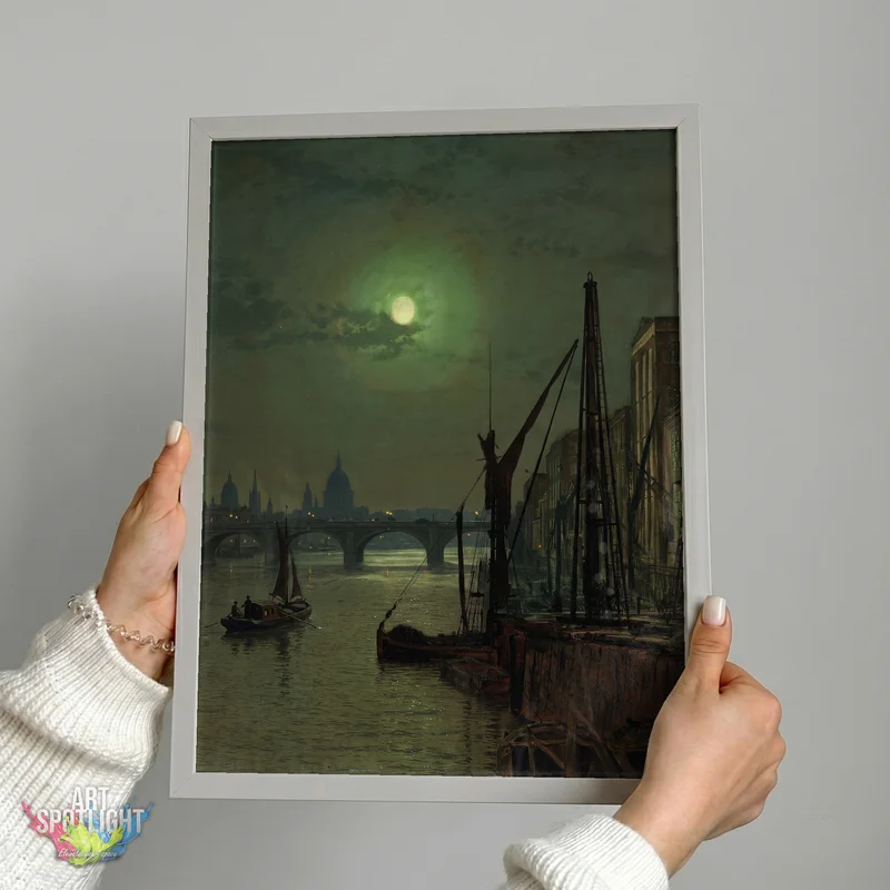 MOONLIT RIVER IN EMERALD HAZE