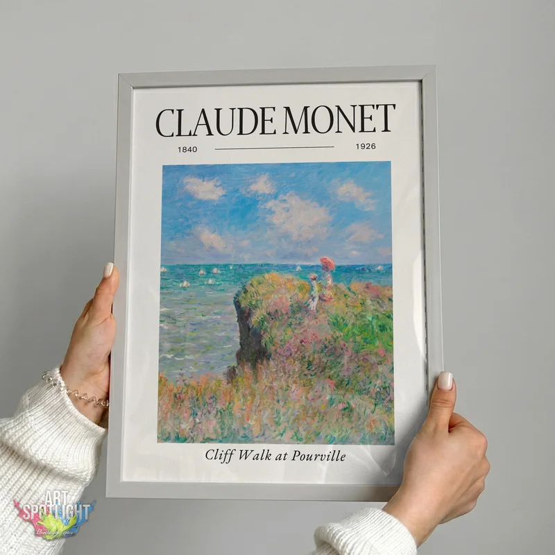 CLIFF WALK AT POURVILLE — CLAUDE MONET