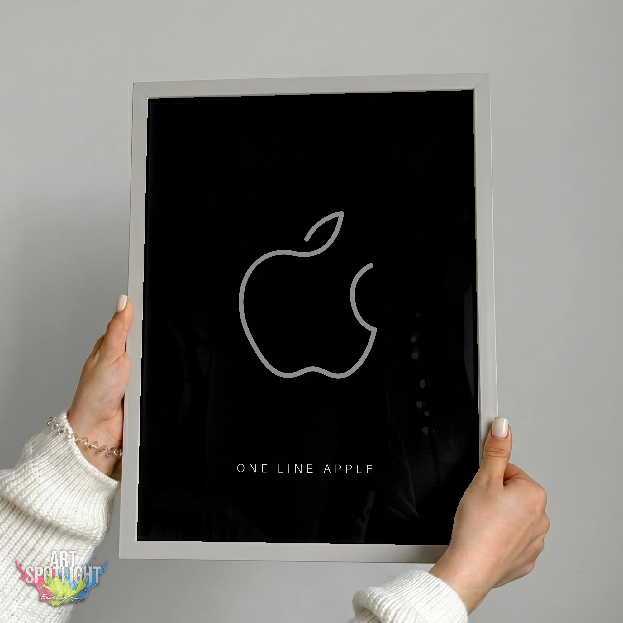 APPLE ONE LINE LOGO