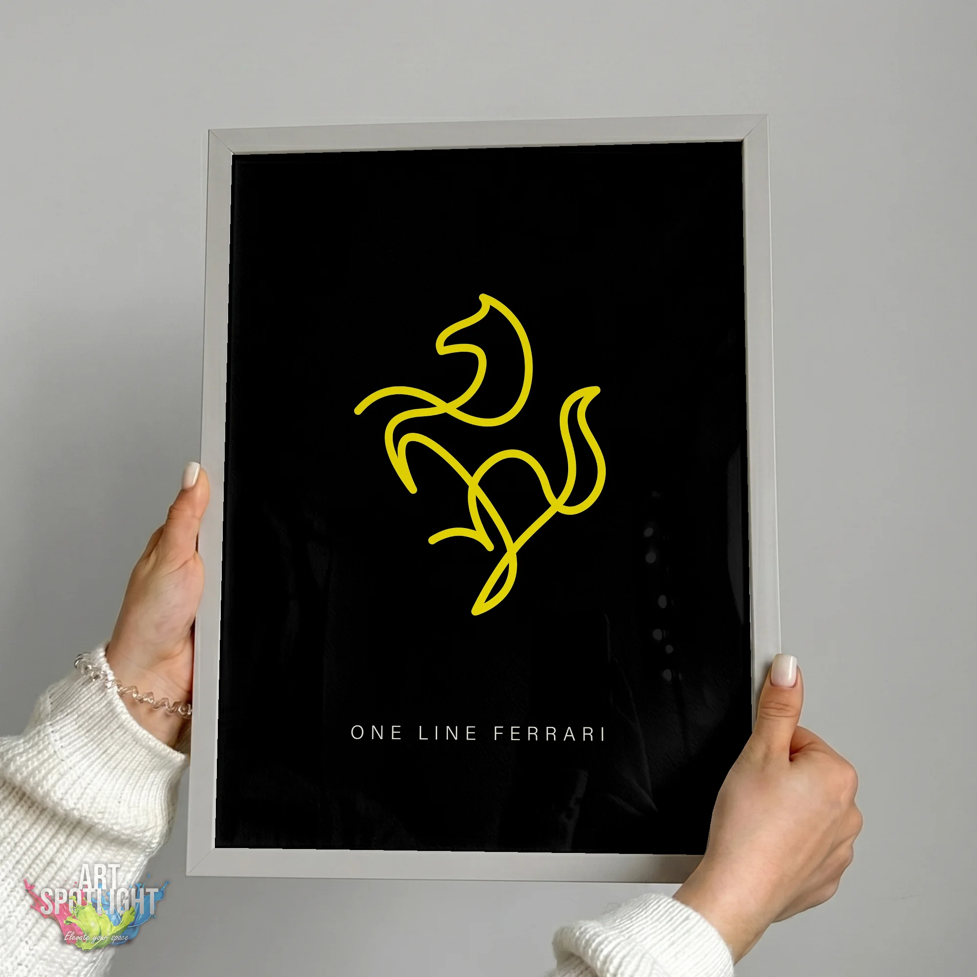 FERRARI ONE LINE LOGO