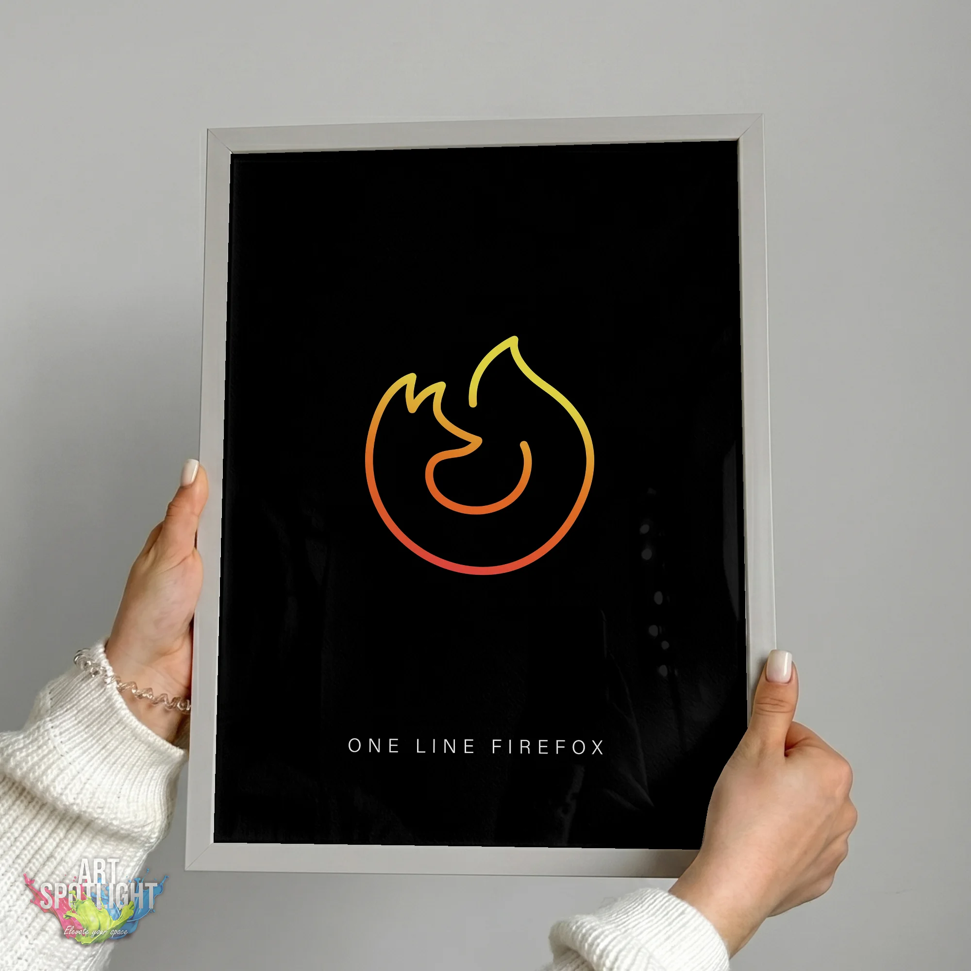 FIREFOX ONE LINE LOGO