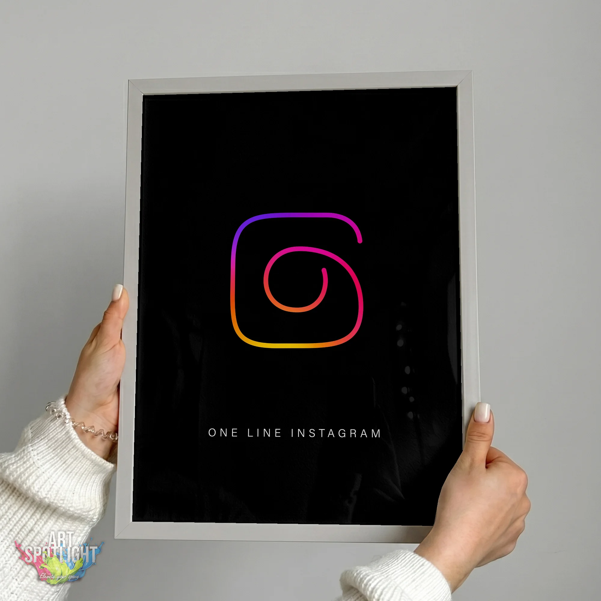 INSTAGRAM ONE LINE LOGO