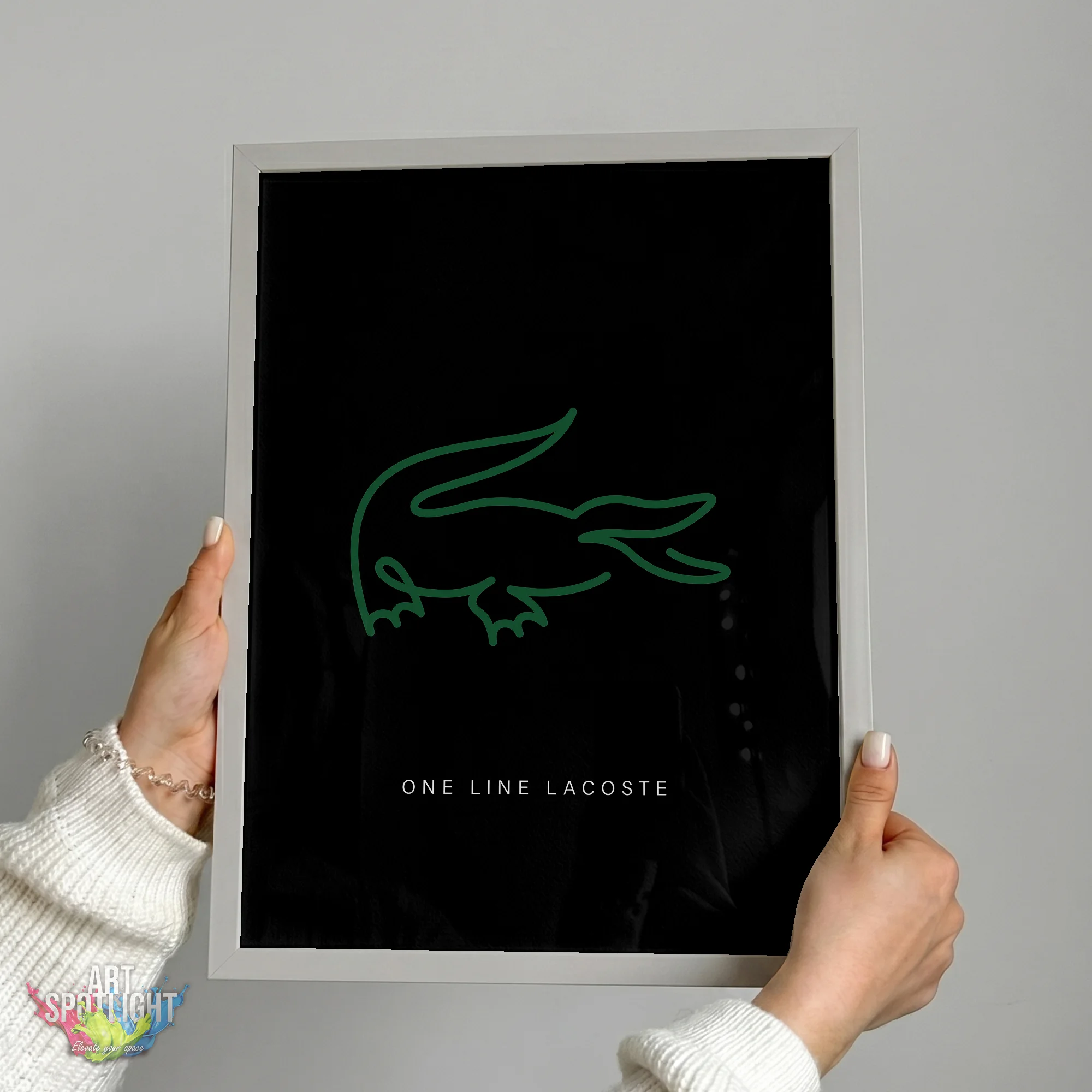 LACOSTE ONE LINE LOGO