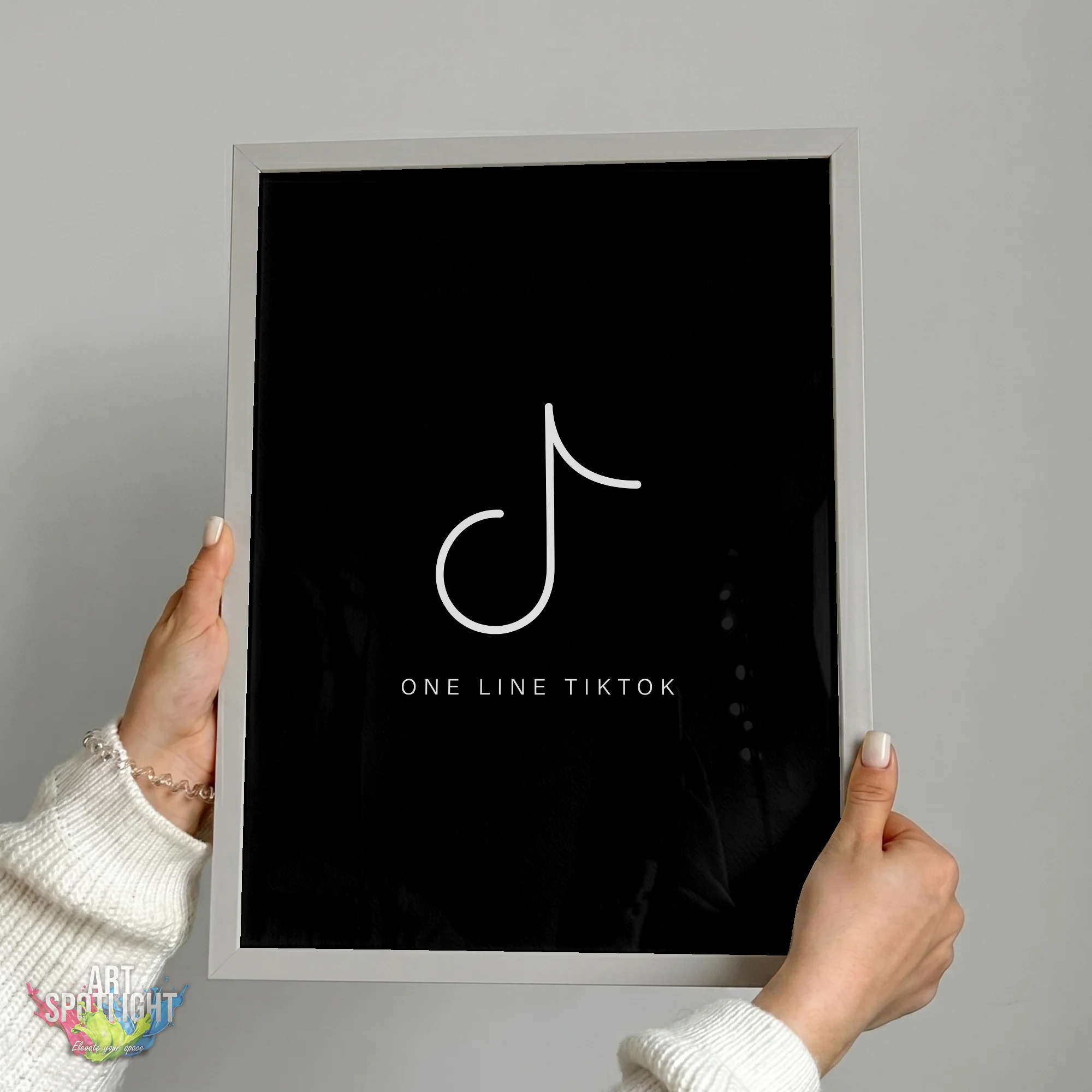 TIKTOK ONE LINE LOGO