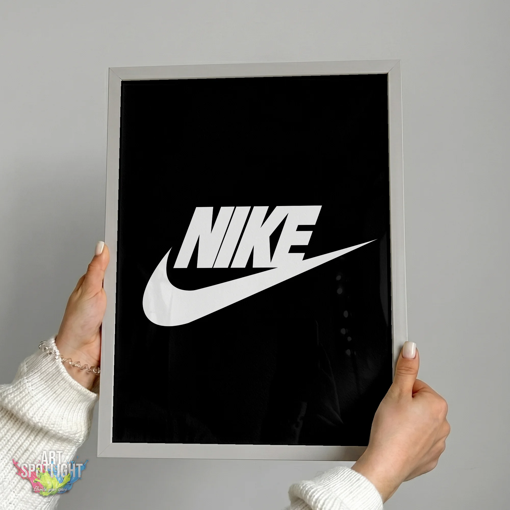 NIKE WHITE SWOOSH