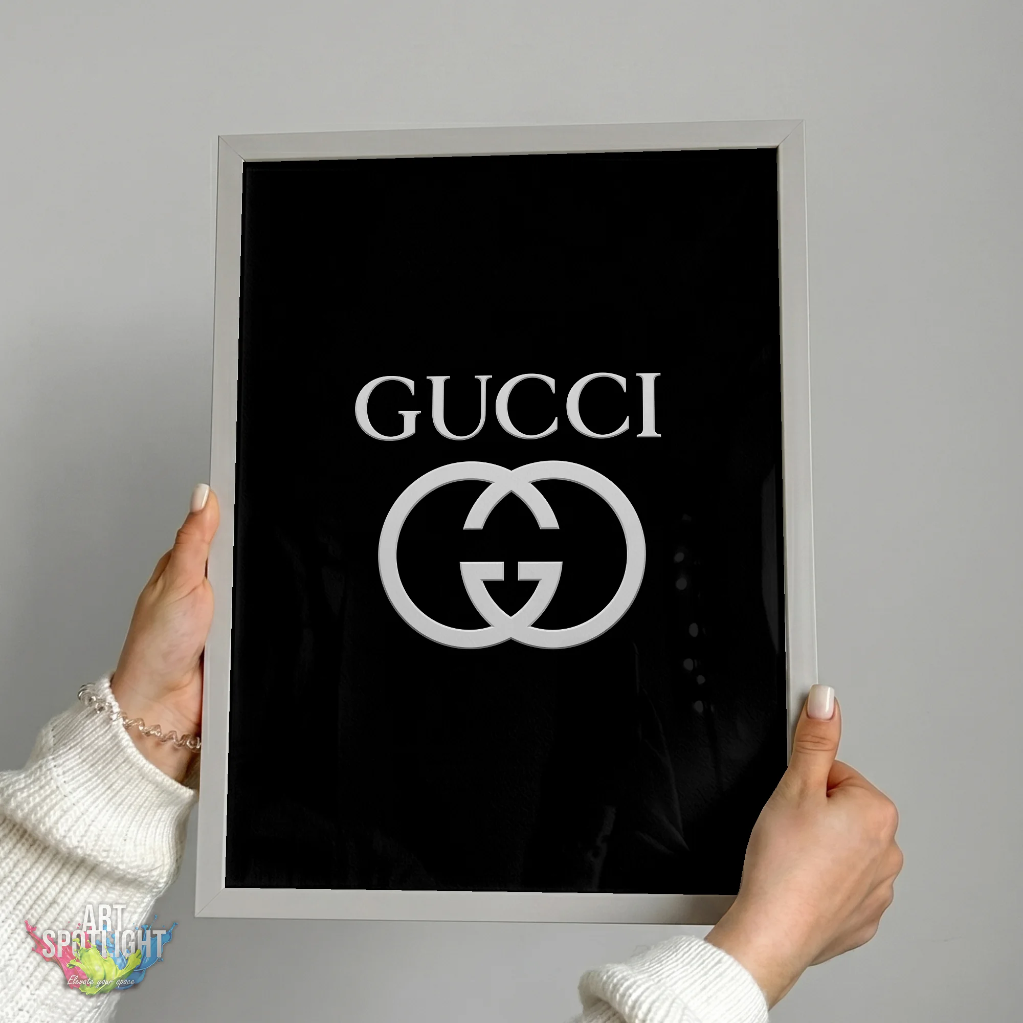 GUCCI SILVER LOGO