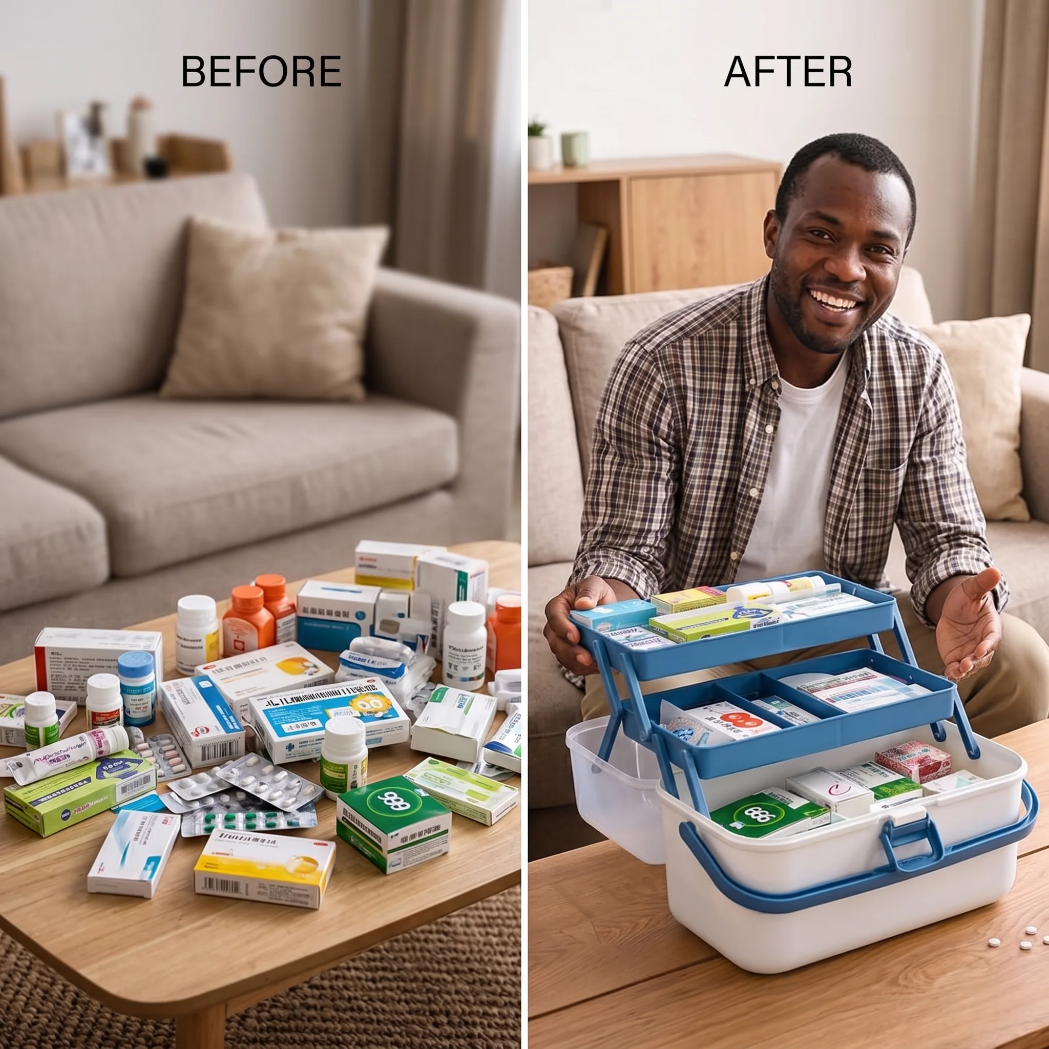 💊 Boîte à Médicaments Multifonctionnelle – Grande Capacité avec Serrure