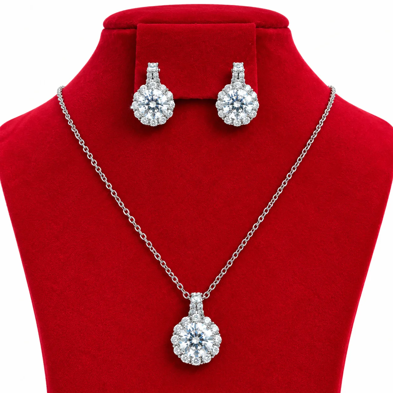 Parure Halo Cristal