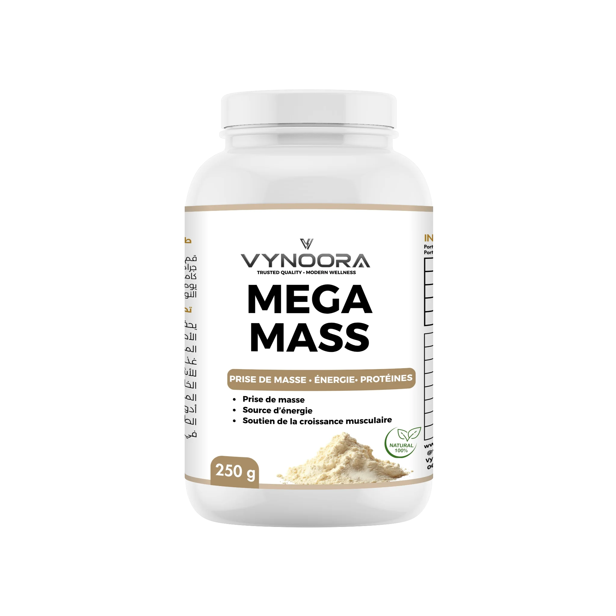 VYNOORA Mega Mass – Prise de Masse & Apport Calorique