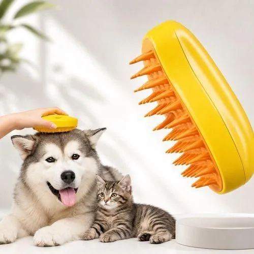 Brosse à Vapeur Massante & Démêlante pour Cheveux
