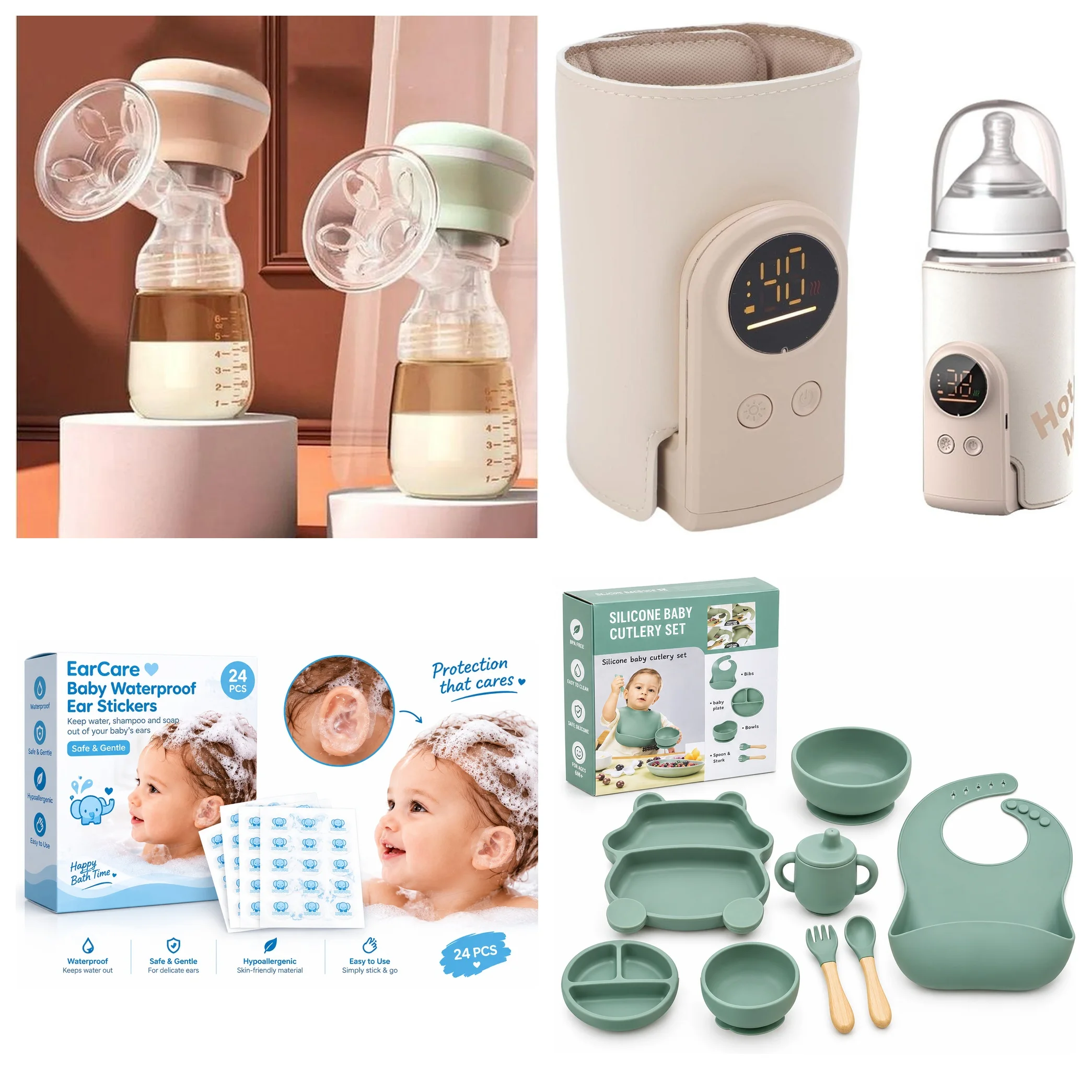 Pack Naissance Premium 4 en 1 : Tout pour Maman et Bébé en un seul Coffret