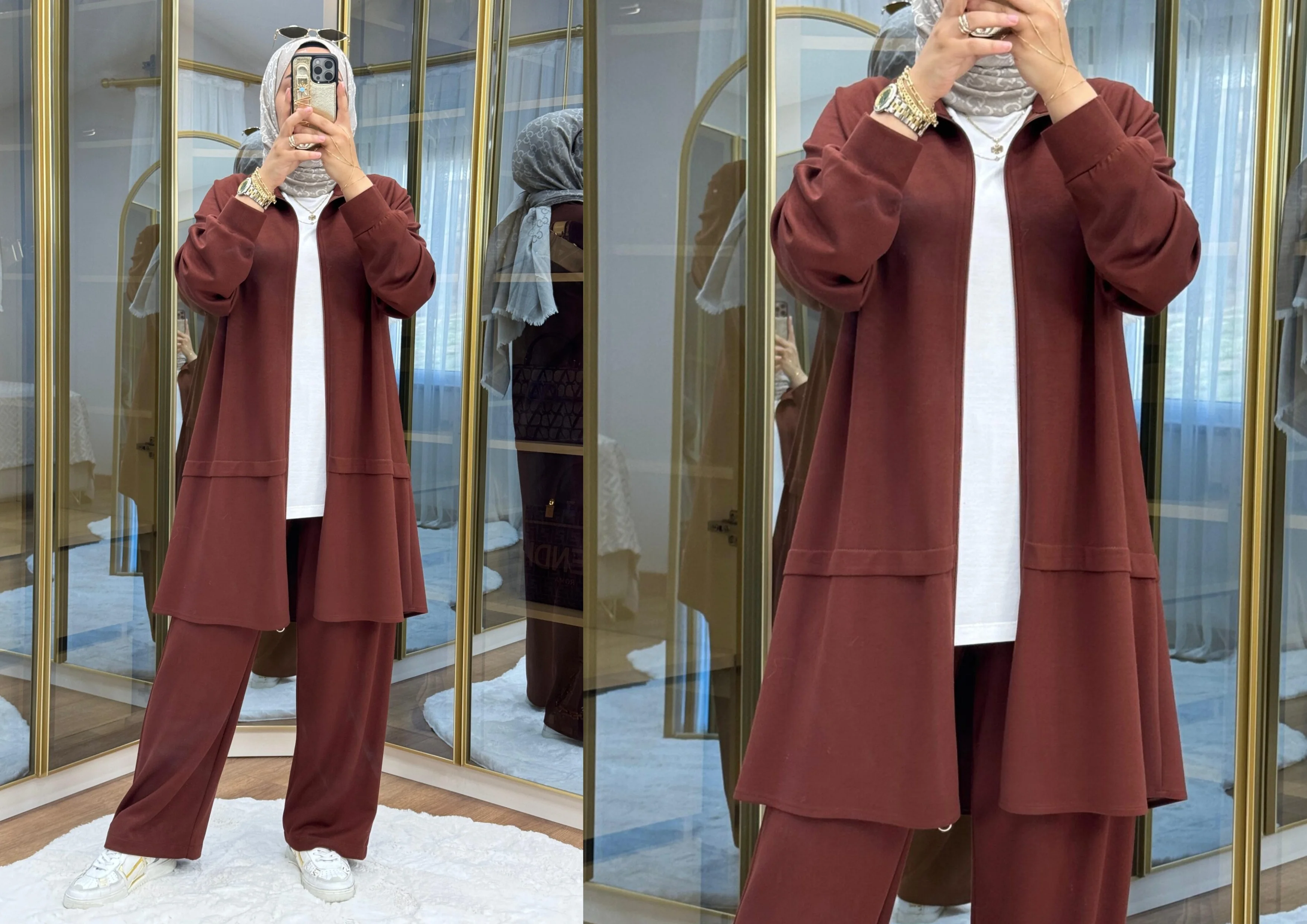 تشكيلة الخريف و الشتاء 🍂🤎 ENSEMBLE 2 PIECES 🤍✨ (قماش خريفي نوعية ممتازة )M009