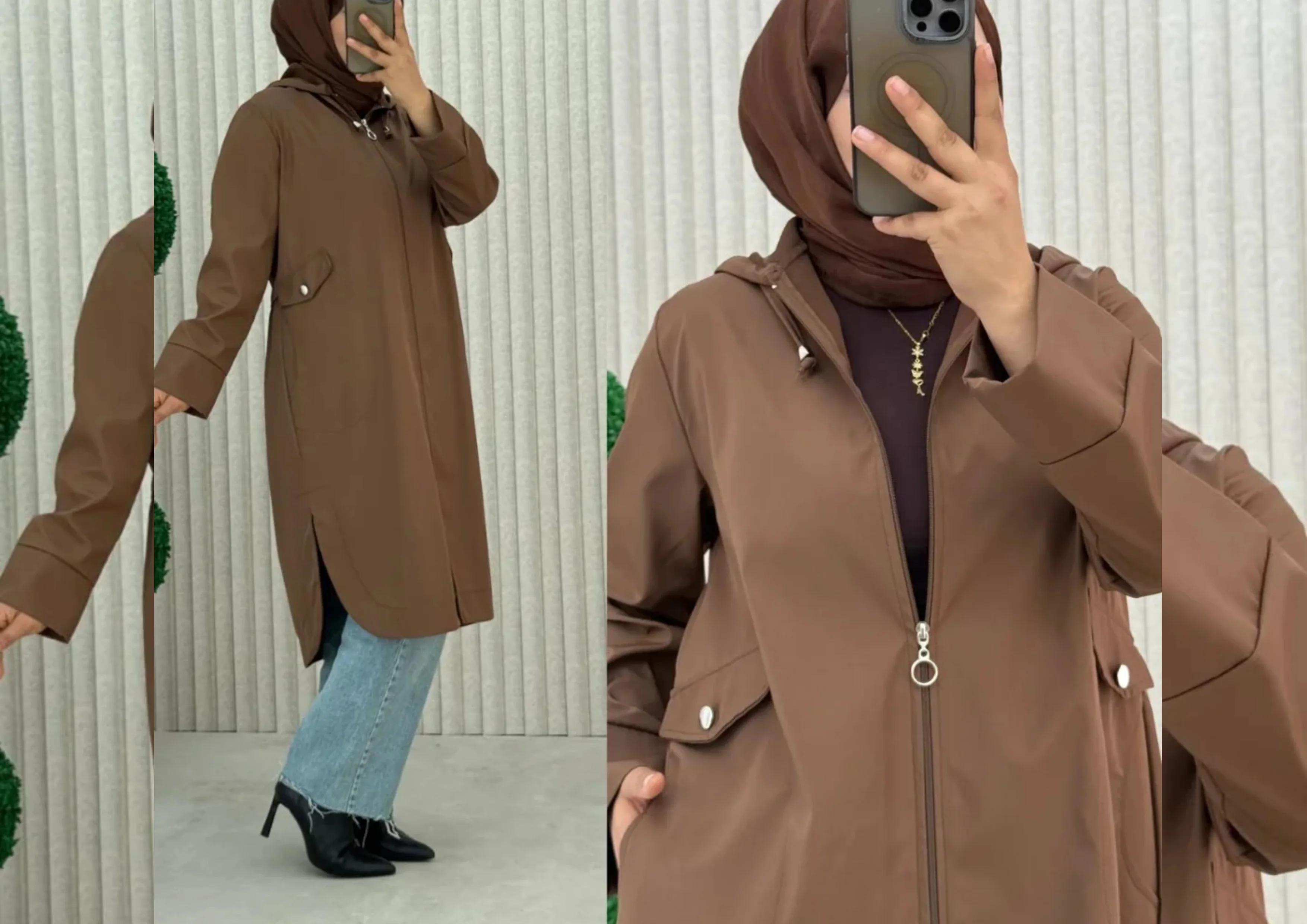 تشكيلة الخريف و الشتاء 🍂🤎Trensh coat imperméable🤍✨ (قماش خريفي نوعية ممتازة )004