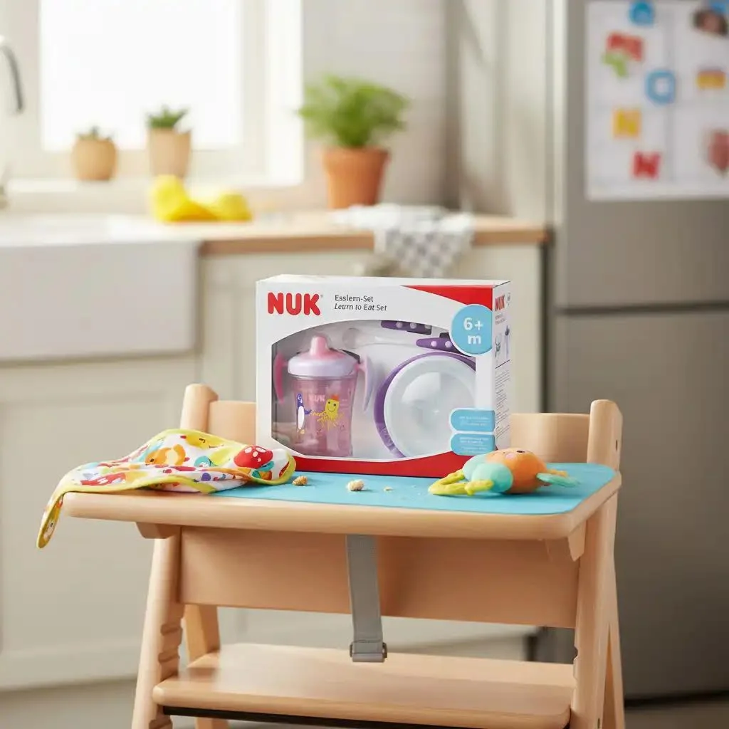 Nuk Set Repas 4 pièces rose