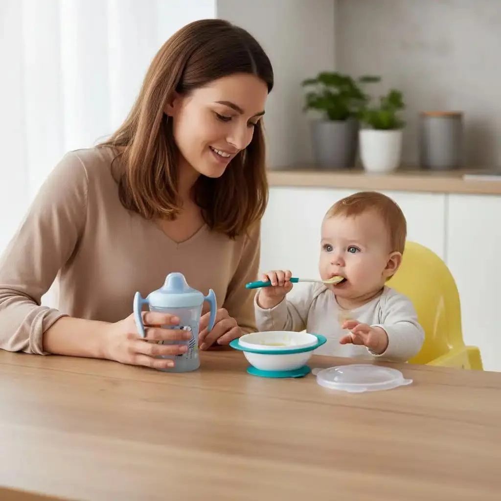Nuk Set Repas 4 pièces bleu