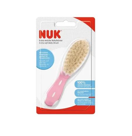 Brosse Poils Naturels NUK - Rose