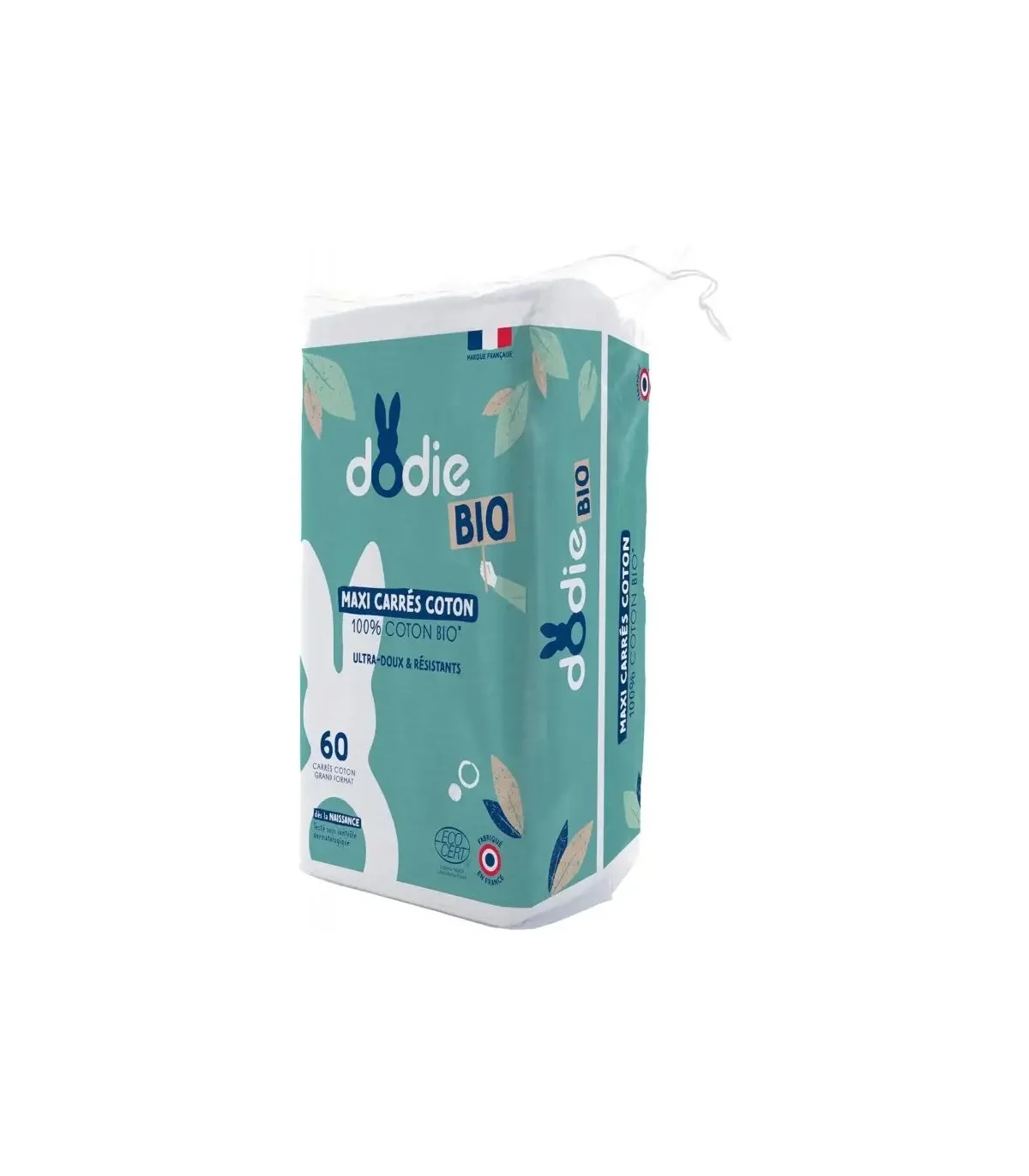 Dodie maxi carres coton 3en1 60pcs