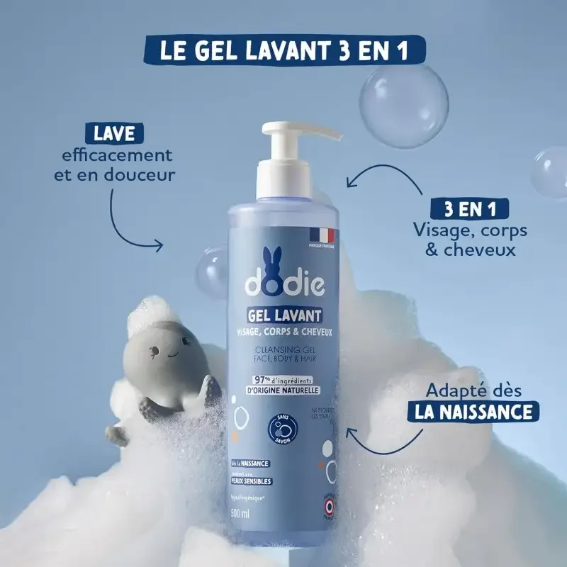 DODIE gel lavant 3en1 - 500ml