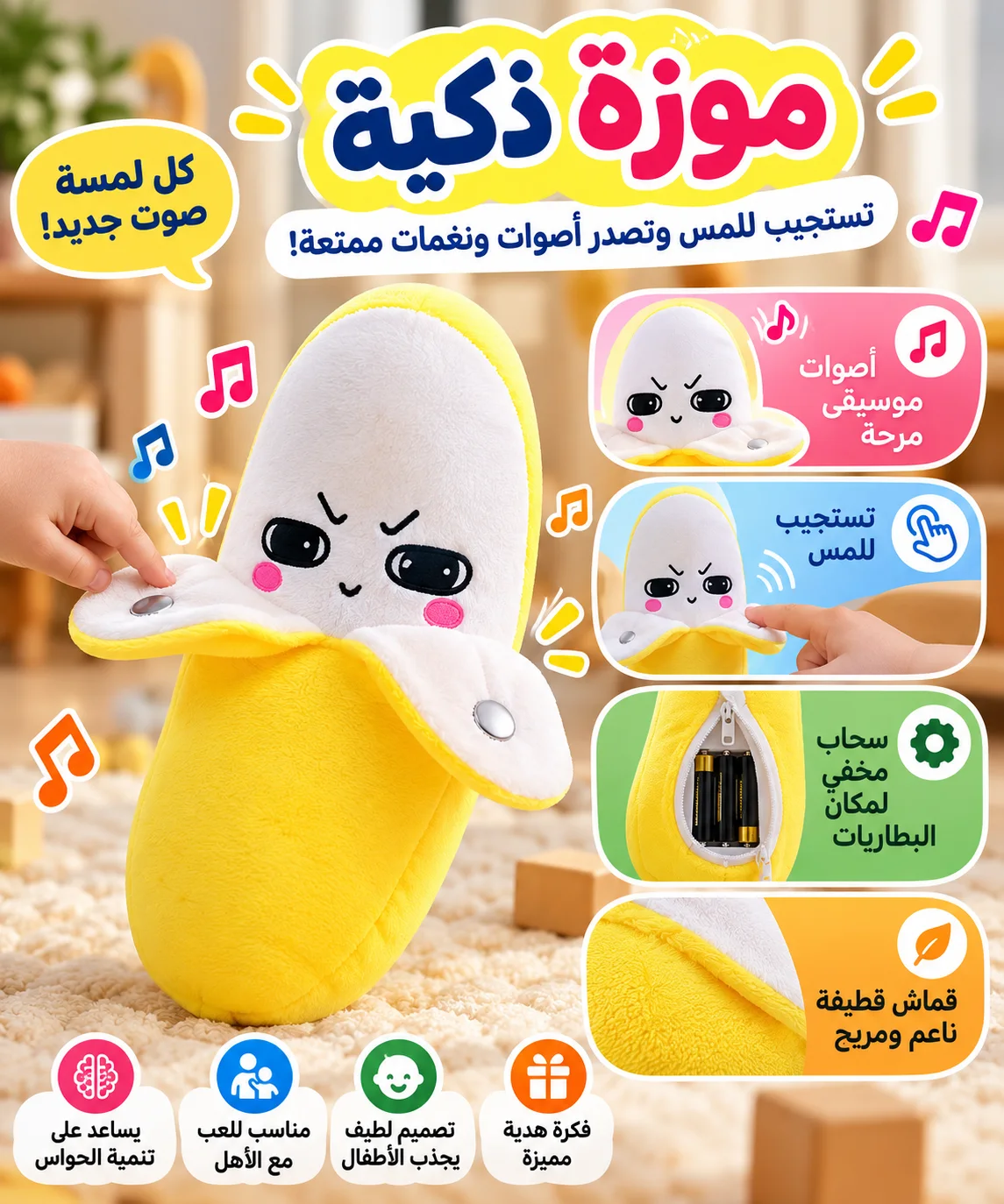 لعبة الموزة الموسيقية السحرية موموجي