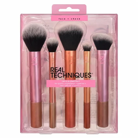 Real Techniques Face Essentials Brush Set – 5 Pieces – مجموعة فرش الوجه الأساسية Real Techniques – 5 قطع