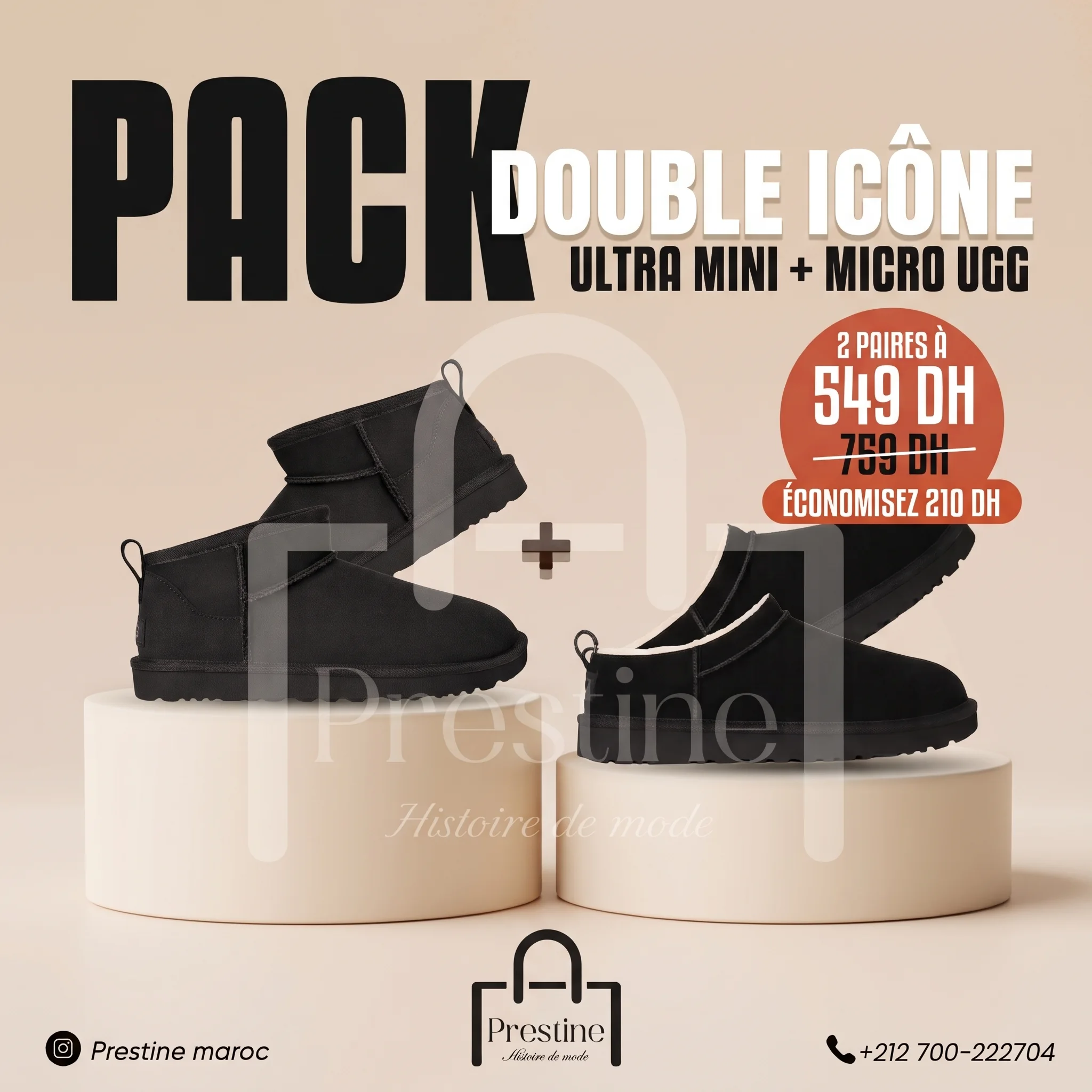 PACK DOUBLE ICÔNE – Ultra Mini + Micro UGG