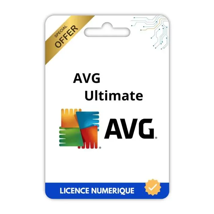 AVG Ultimate 2025 Licence numérique 1 PC 1 ans Activation immédiate