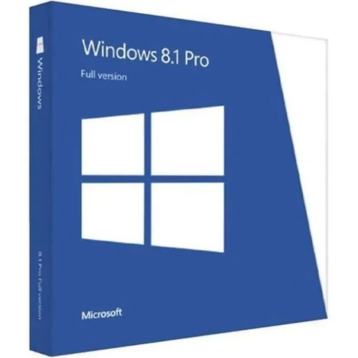 Microsoft Windows 8.1 Pro 32/64 Bit (NOUVEAU) - Livraison 24H par email - En téléchargement