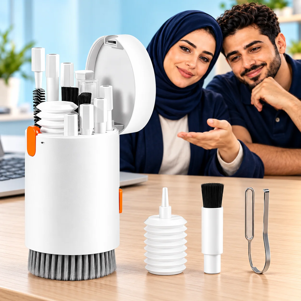 طقم تنظيف الأجهزة 20 في 1 — للشاشات والكيبورد والسماعات