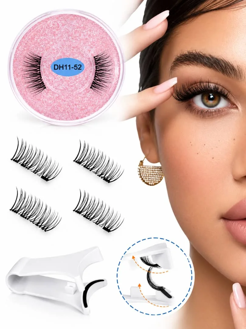 Faux Cils Magnétiques ( Zéro Colle et Réutilisables pendant 6 mois.