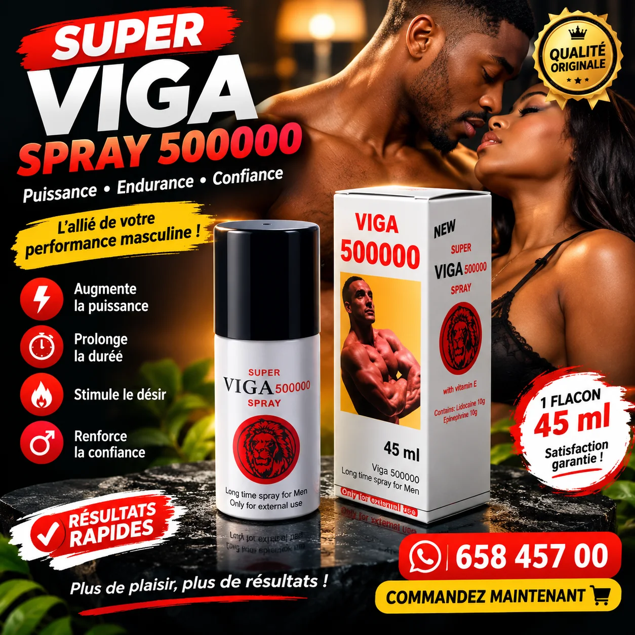 Viga 500000 Spray retardant d’éjaculation