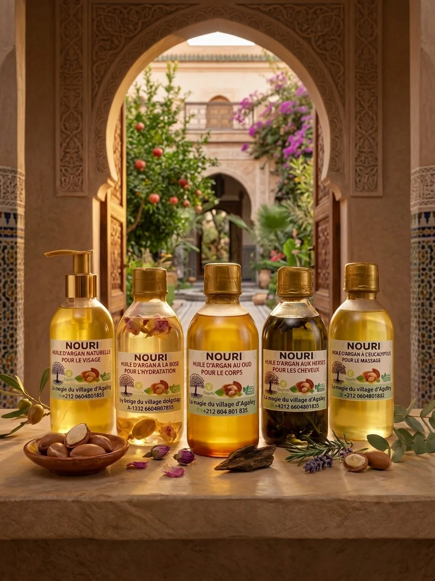 مجموعة العناية الفاخرة بArgan  الطبيعي