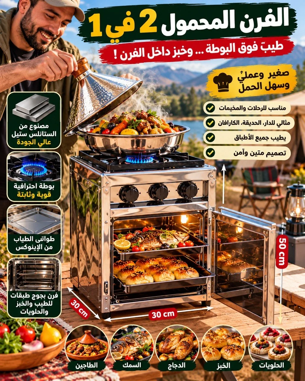 الفرن المحمول
