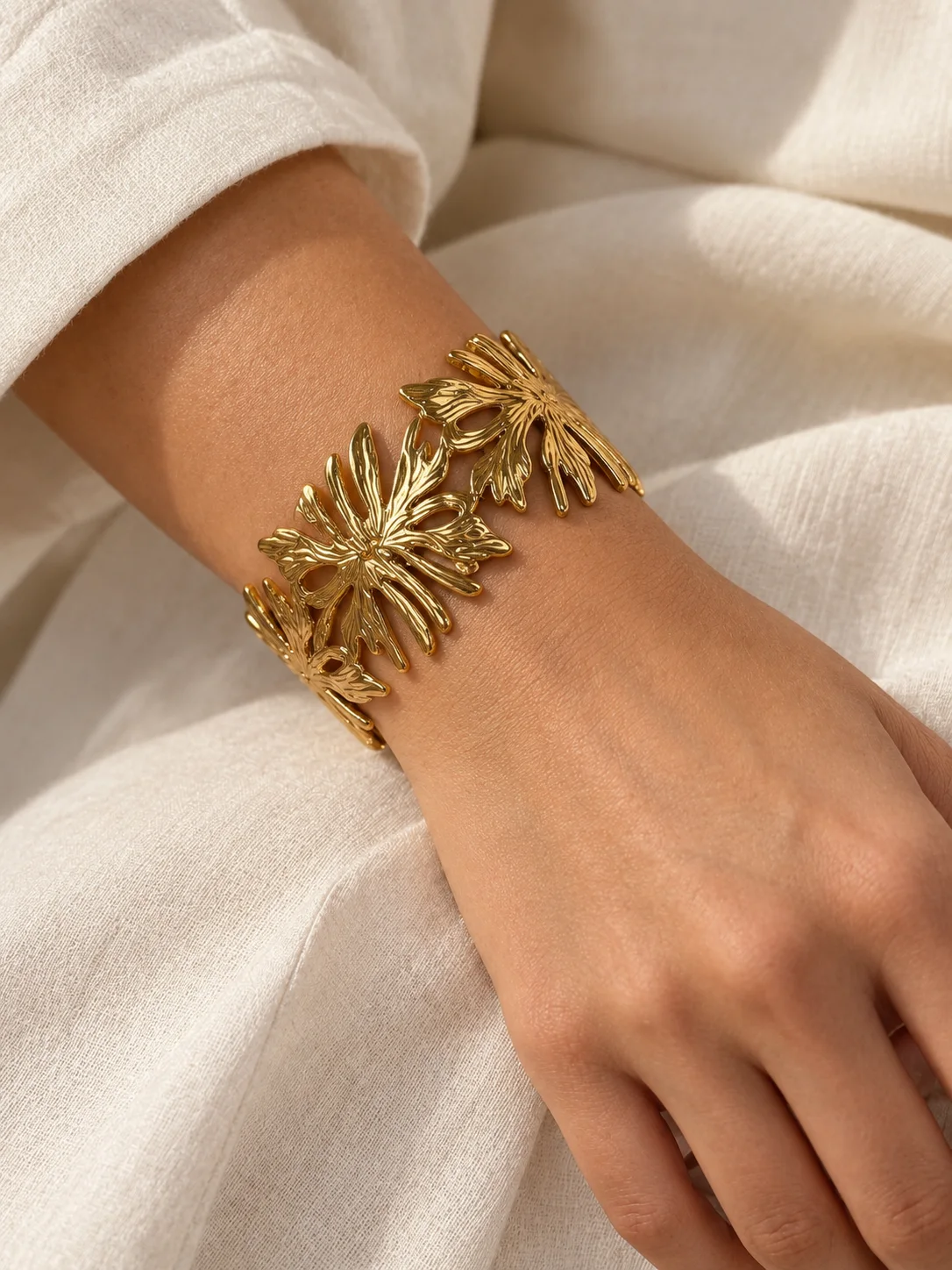 Bracelet Jardin Doré Ajustable