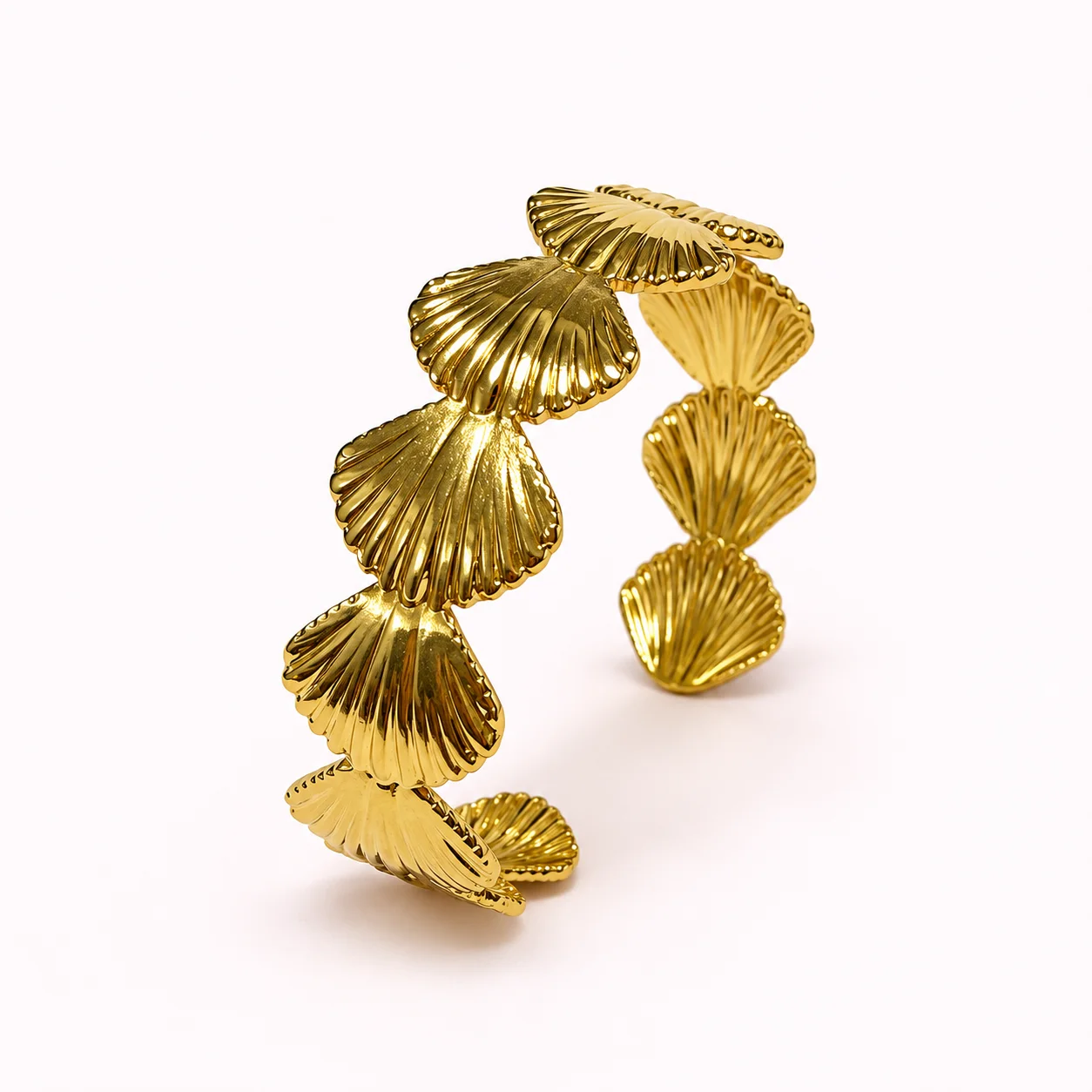 Bracelet Coquillages Dorés Ajustable